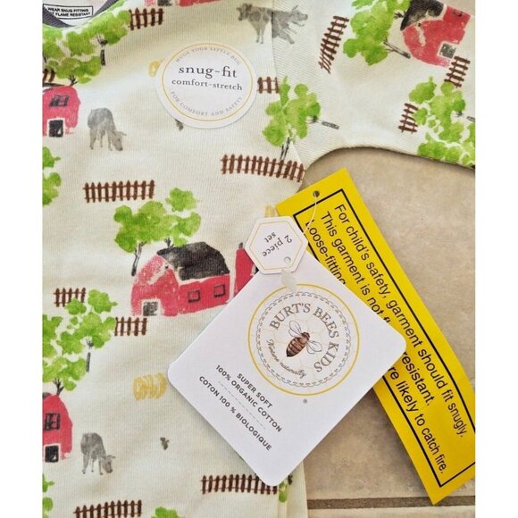 Burt’s Bees 425883.2T Snug-Fit Pajamas NWT - Picture 3 of 5